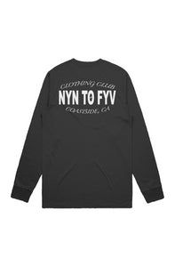 9 To 5 Clothing Club - Black Double Sided L/S T-Shirt