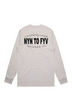 9 To 5 Clothing Club - Bone Double Sided L/S T-Shirt