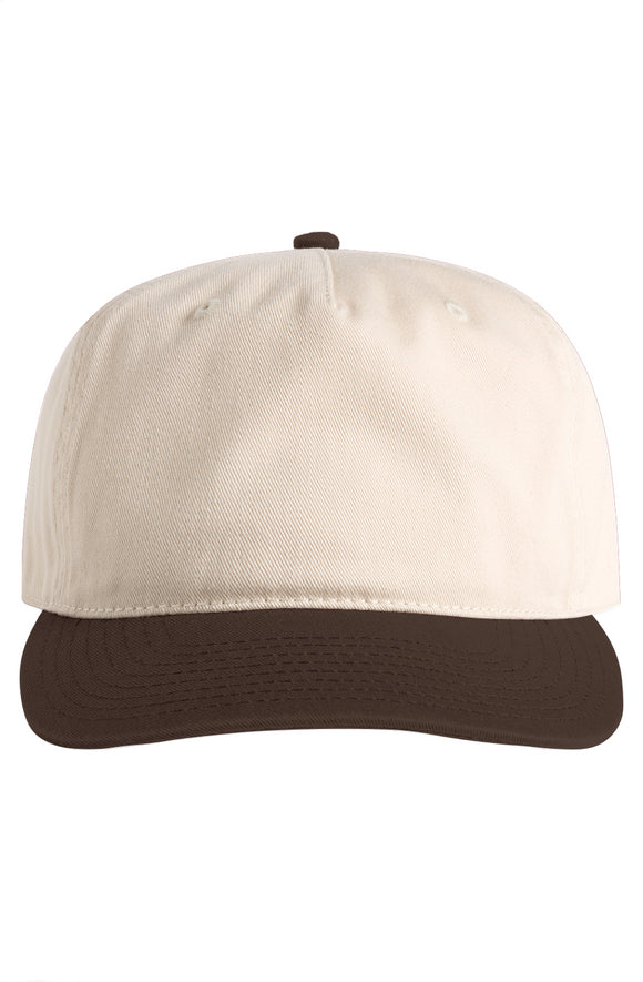 9 To 5 Clothing Club - Natural/Walnut Two-Tone Cap