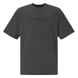 9 To 5 Health Is Wealth - Faded Black Oversized Tee