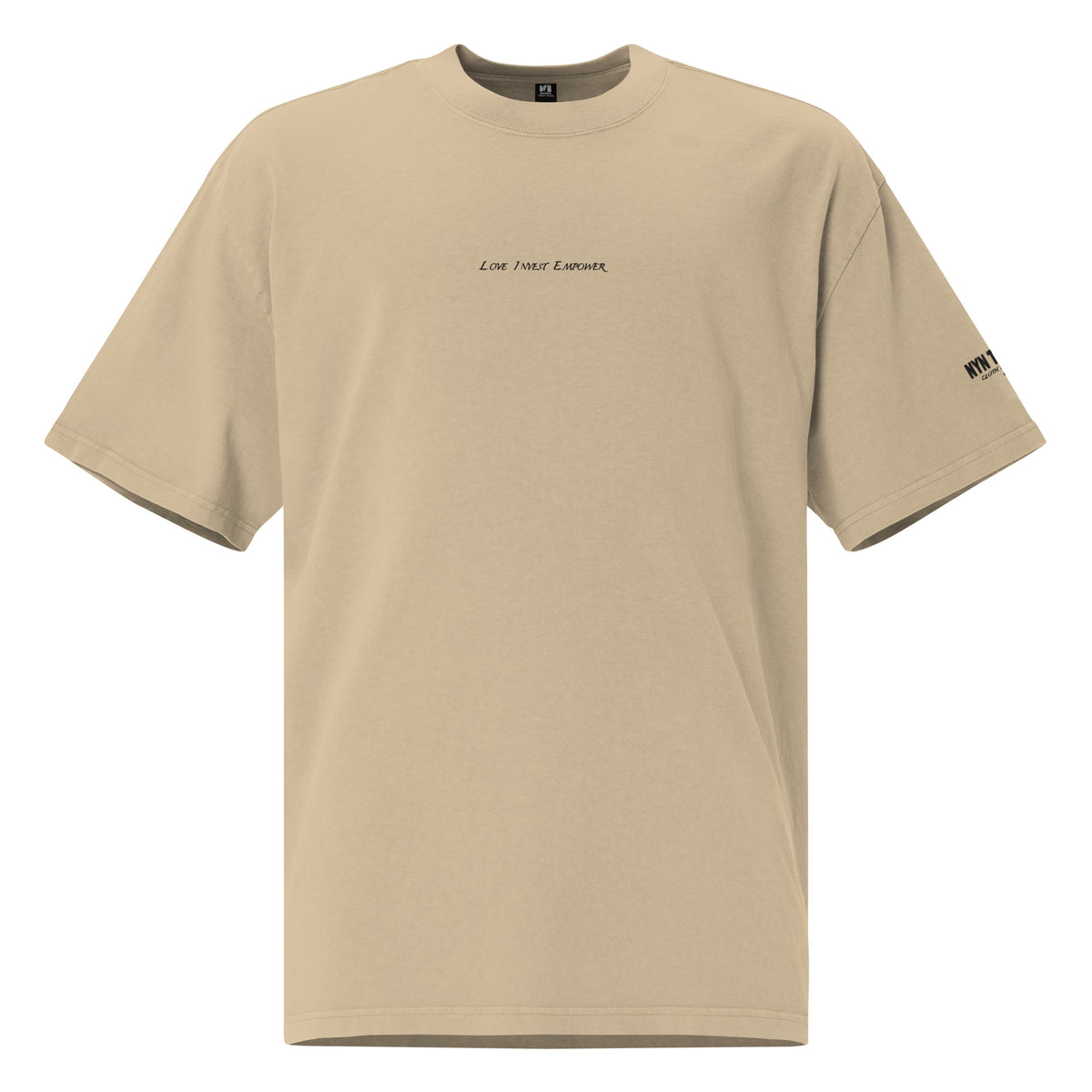 ★ILLIGO★ Ethnic Overfit T-Shirt Khaki Printed Oversized IC Logo – Immortal Construct