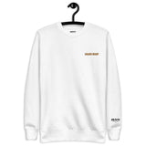 9 To 5 Golden Heart - White Double Sided Premium Sweatshirt