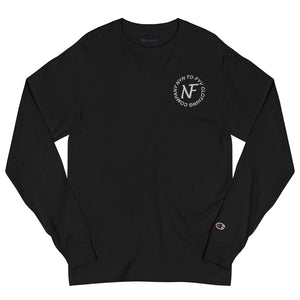 "A Nyn To Fyv Champion" Embroidered Long Sleeve