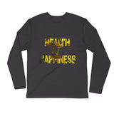 "Health Is Wealth" Long Sleeve - Fitted