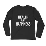 "Health Is Wealth" Long Sleeve - Fitted