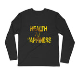 "Health Is Wealth" Long Sleeve - Fitted