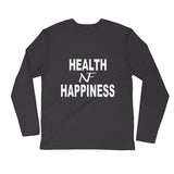 "Health Is Wealth" Long Sleeve - Fitted