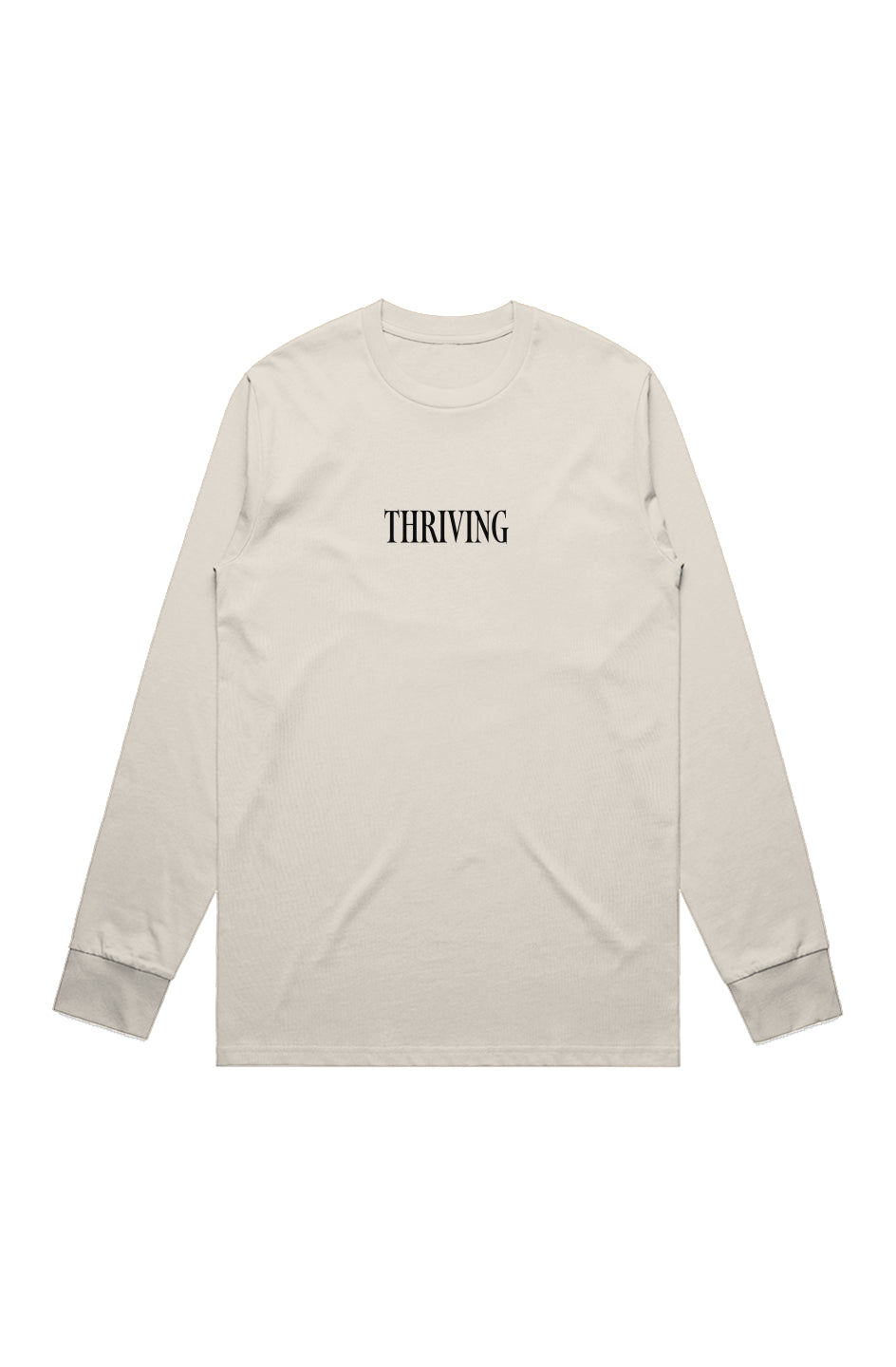 9 To 5 Thriving - Ecru Classic Double Sided L/S T-Shirt