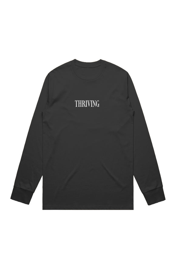 9 To 5 Thriving - Black Classic Double Sided L/S T-Shirt