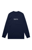 9 To 5 Thriving - Navy Classic Double Sided L/S T-Shirt