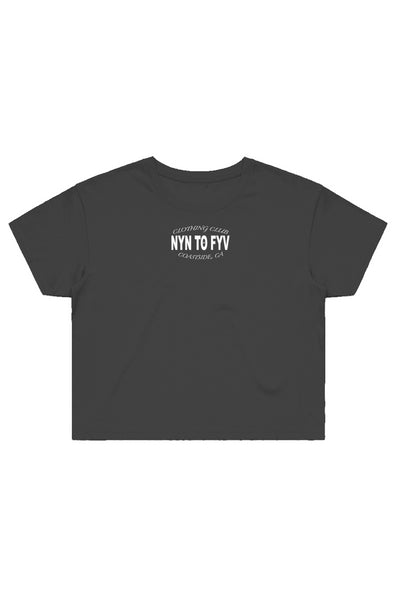 9 To 5 Clothing Club - Double Sided Black Crop T-Shirt – Nyn