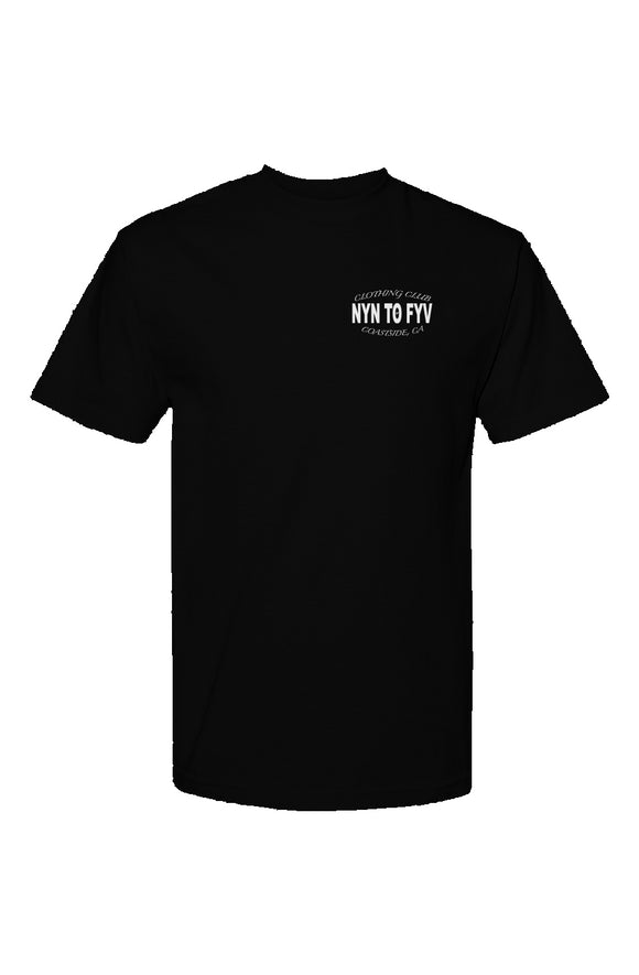 9 To 5 Clothing Club - Black Double-Side Streetwear T-Shirt