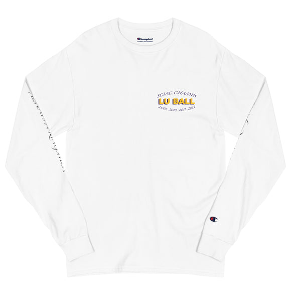 9 To 5 Lu Ball Champion Long Sleeve Shirt in White