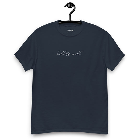 9 To 5 Health Is Wealth Double-Sided Classic Tee