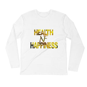 "Health Is Wealth" Long Sleeve - Fitted
